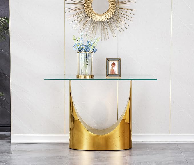 Gold Console Table