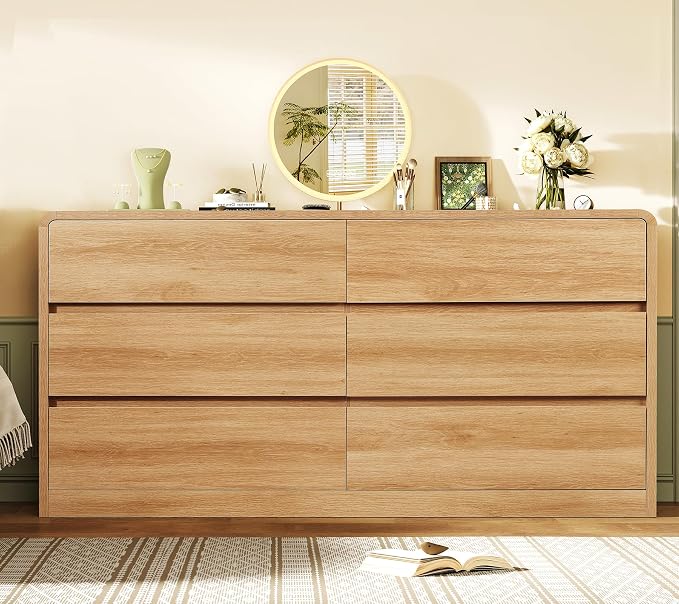 A-natural, 6 Drawers Curved Edge