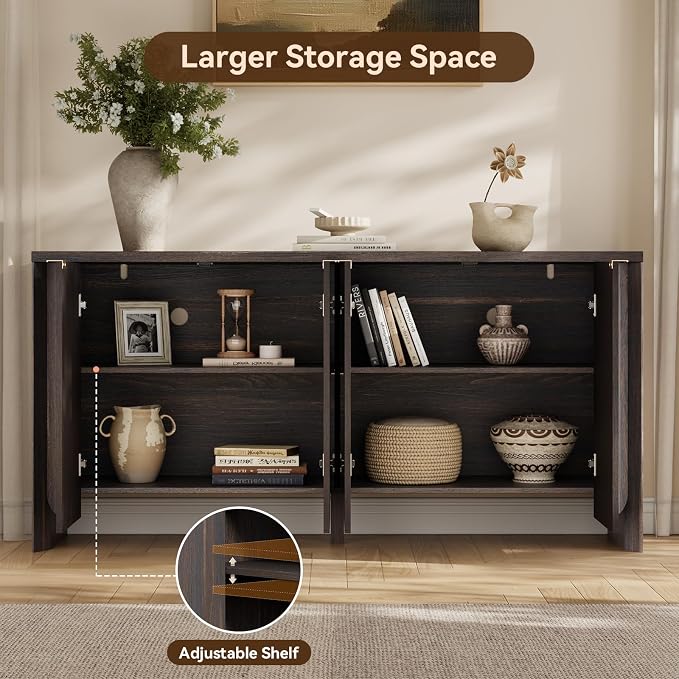 Dark Walnut-4 Doors