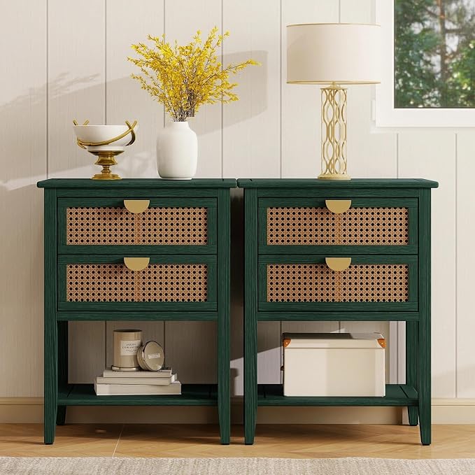 Green 2 Drawer Set of 2