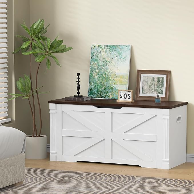 White + Walnut