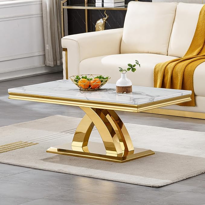 White & Gold - Coffee Table