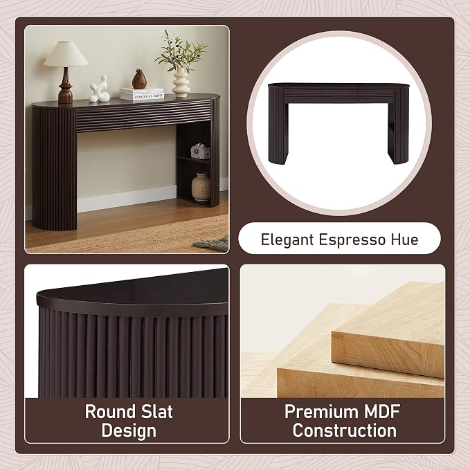 Espresso W/Fluted Drawer