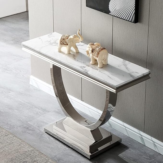 White Silver Console