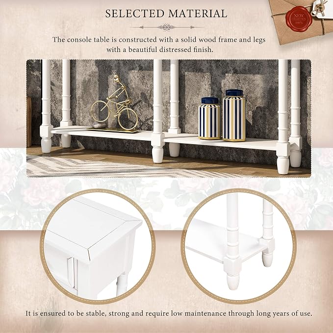 Ivory White+2 Drawers