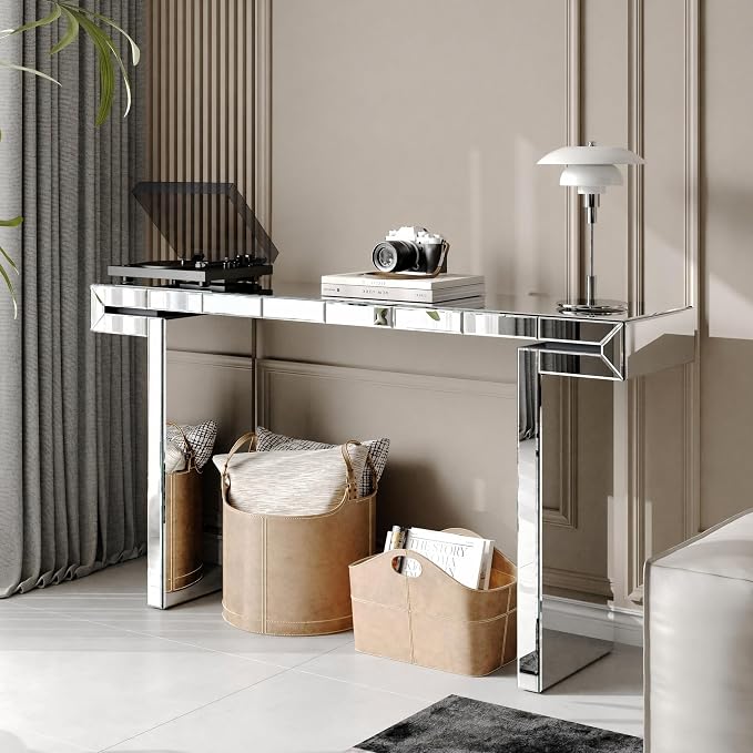 Silver With Wall Mirror