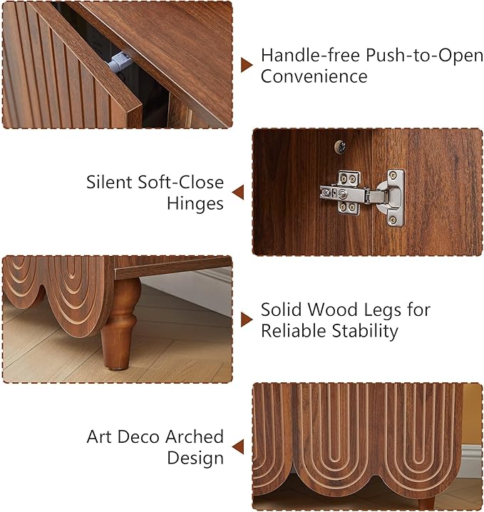 Walnut 2 Packs-3 Door