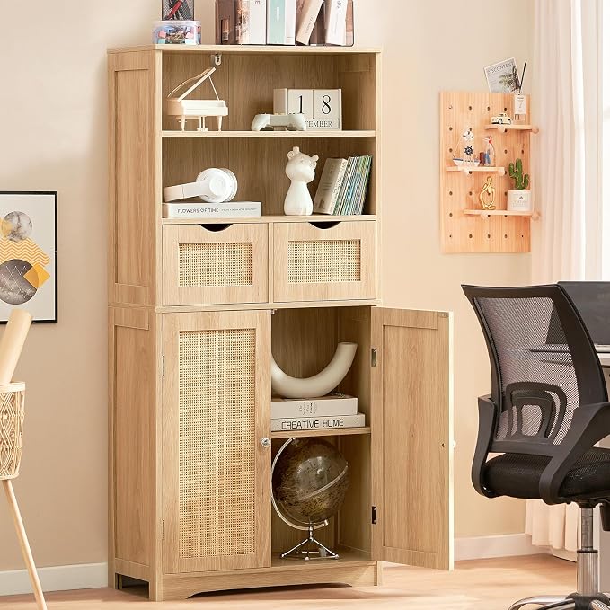 Natural, 2 Drawers