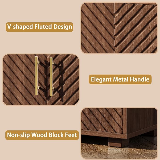 Walnut - V Shaped