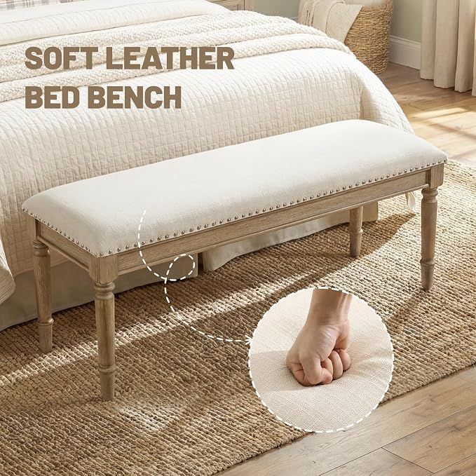 Linen Beige, Nailhead Trim