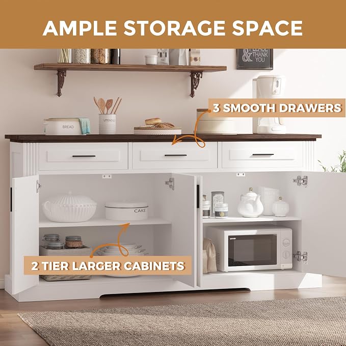 3 Drawers-white
