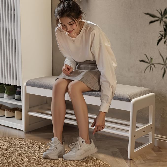 White Upholstered Seat