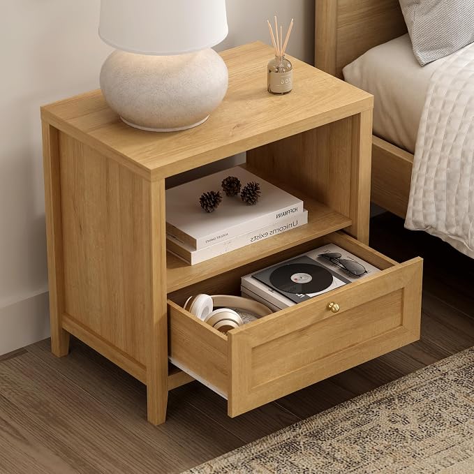 1 Drawer/Natural Oak