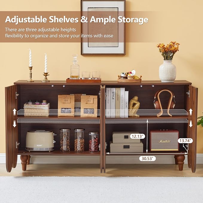 Walnut 1 Pack-3 Door