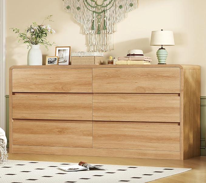 A-natural, 6 Drawers Curved Edge