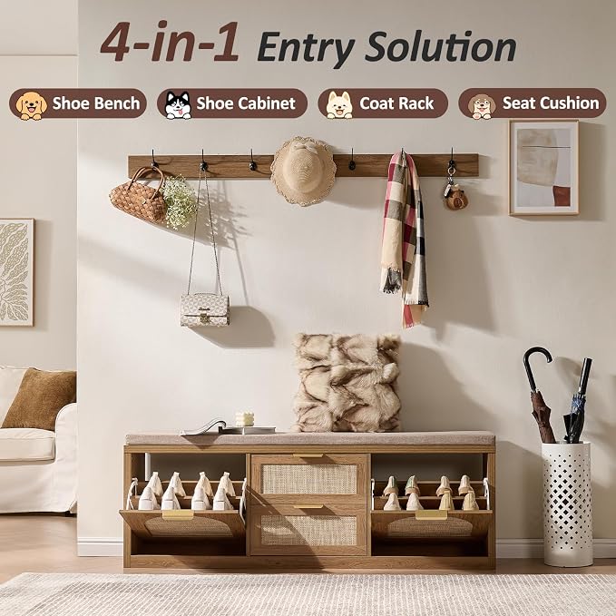 Rustic Oak Rattan