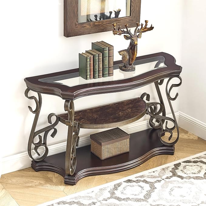 Console Table, Dark Brown