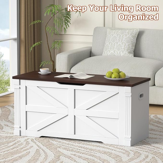 White + Walnut