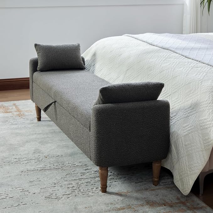 Dark Grey - Wood Legs