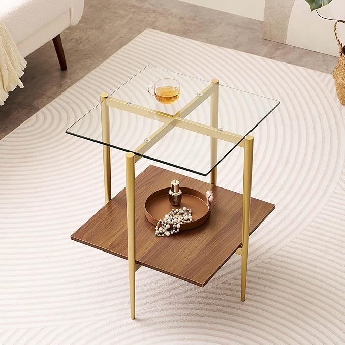 Clear & Walnut