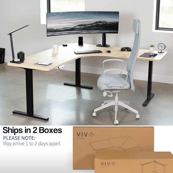 Light Wood Top / Black Frame