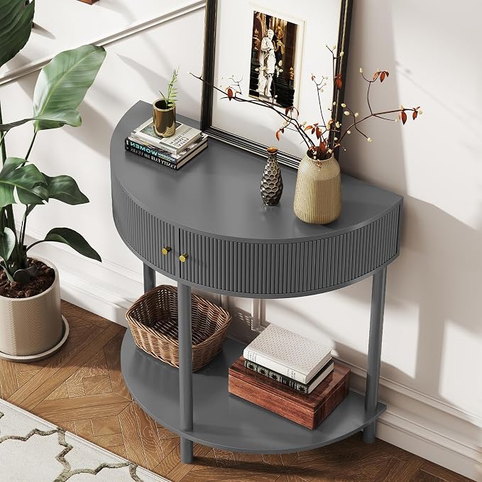 Dark Grey - Fluted Design