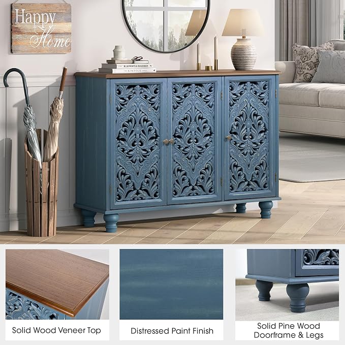 Blue & Walnut_3 Doors
