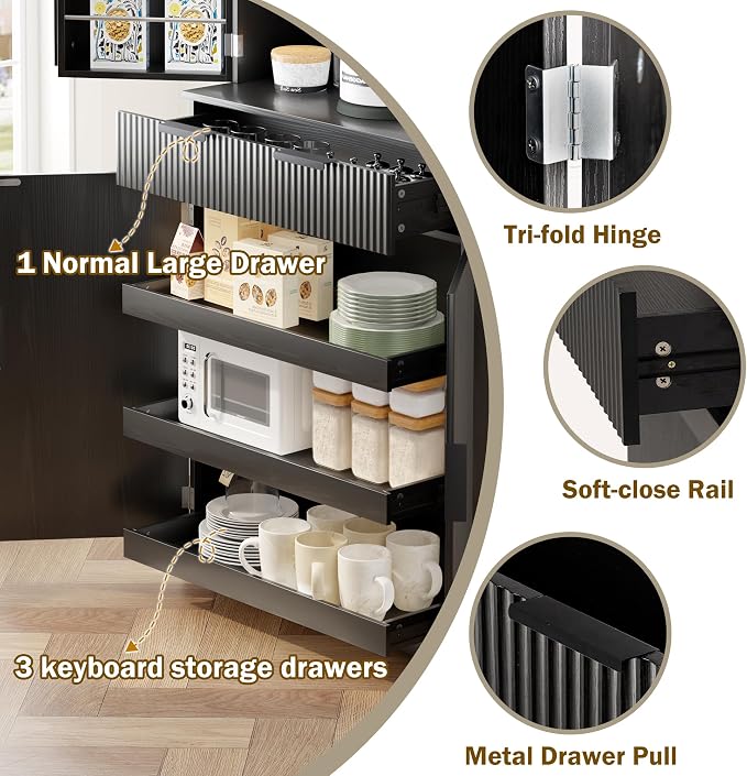 Middle Drawer-black