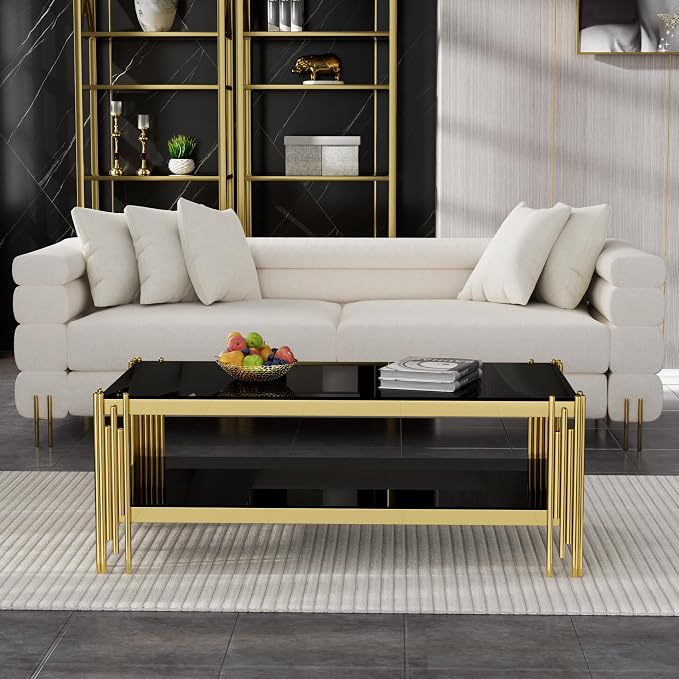 Black Glass Coffee Table
