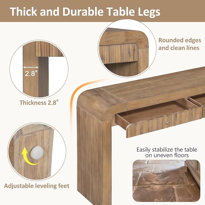 54.3inch-natural Wood