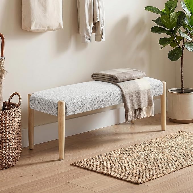Heathered Off-white With Oak Leg