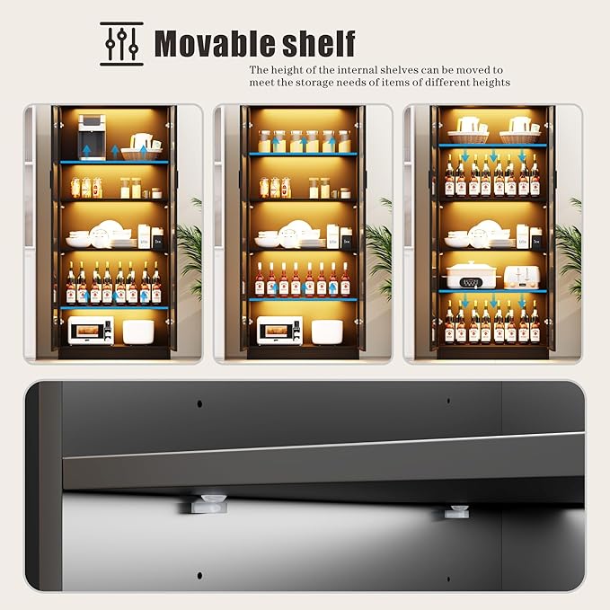 Black-transparent Acrylic Doors