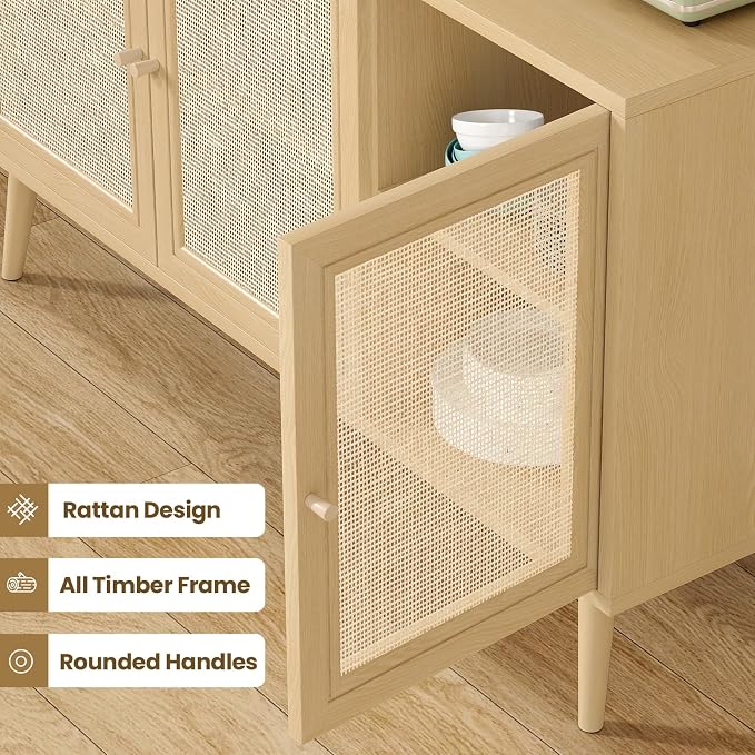 Natural Rattan-3 Door