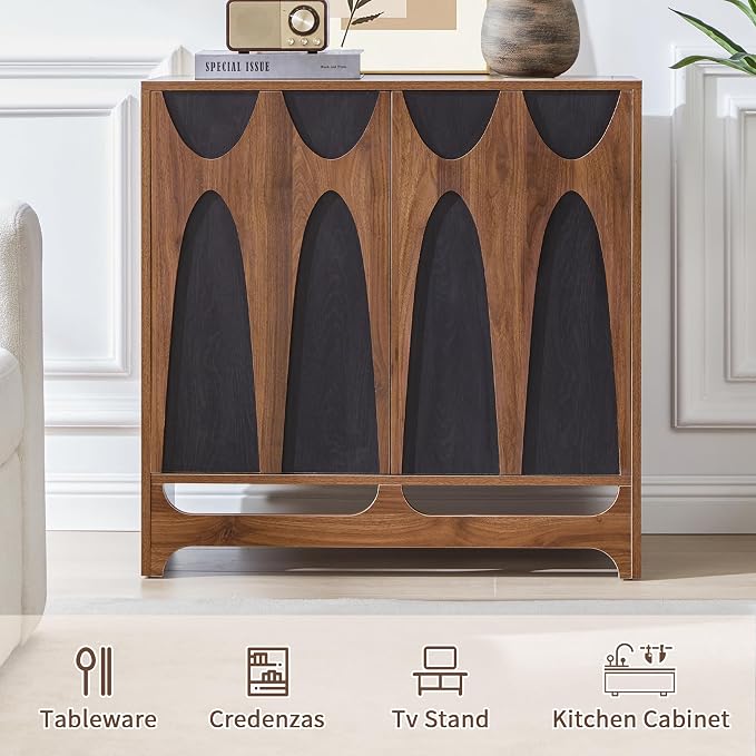 Walnut and Black