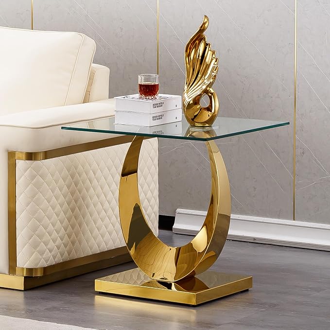 Gold End Table