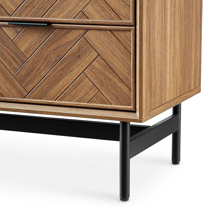 Walnut Herringbone Sideboard