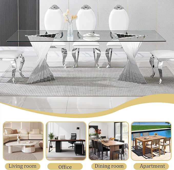 Silver Dining Table