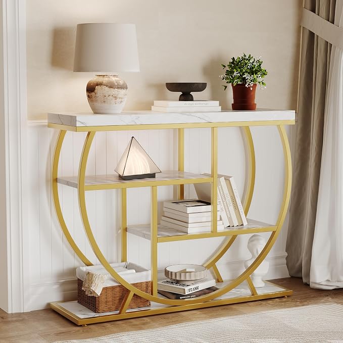 Gold Tube + Marble White