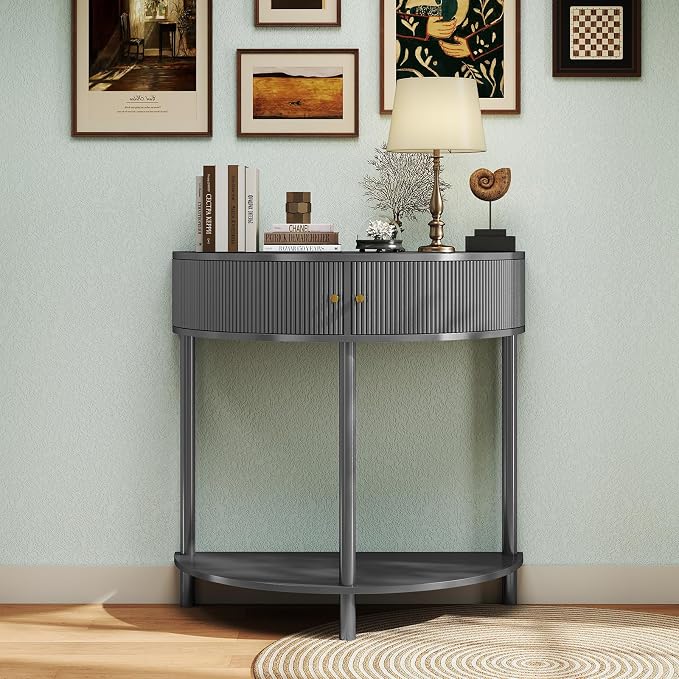 Dark Grey - Fluted Design
