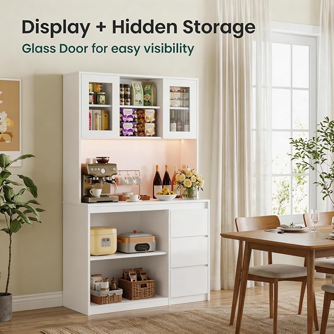 Cream White-dispaly Cabinet