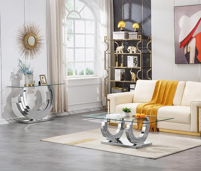 Silver-coffee+console