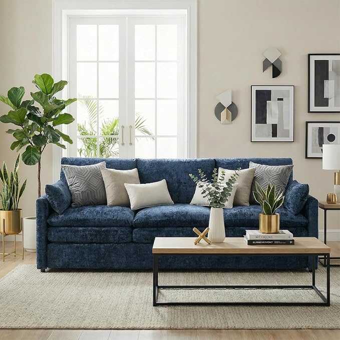 Chenille-blue