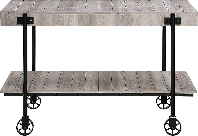 Black and Rustic Oak Brown