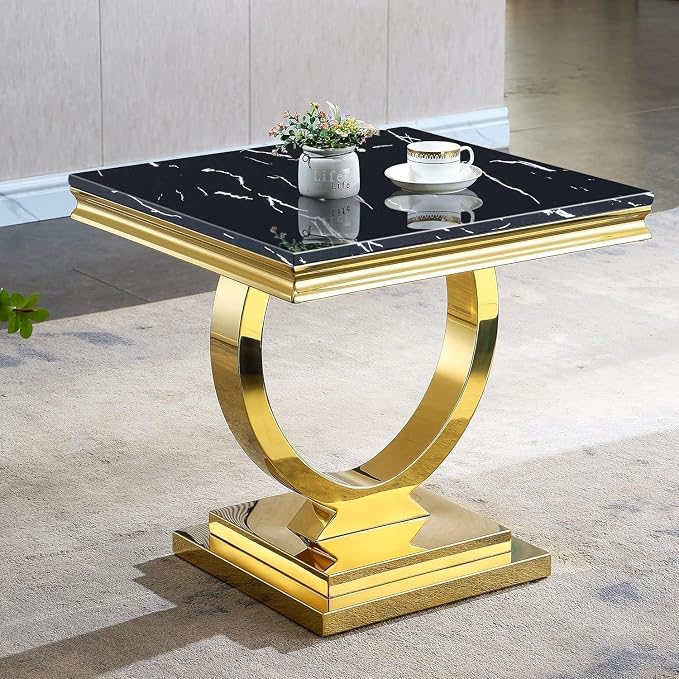 End Table - Black Gold Base