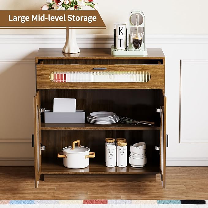 Sideboard W/Drawers_walnut