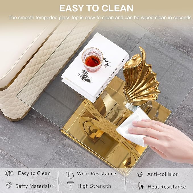Gold End Table