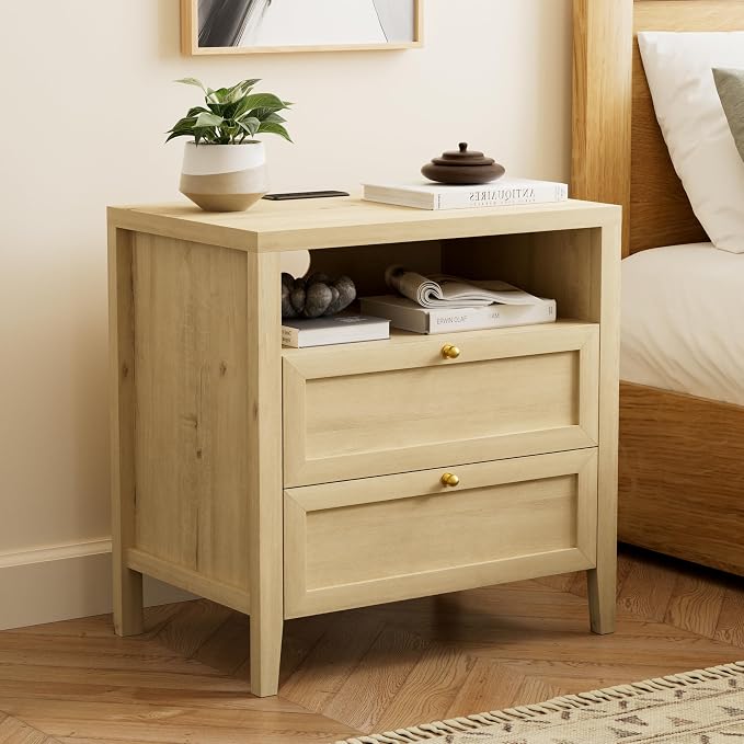 2 Drawers/Light Oak