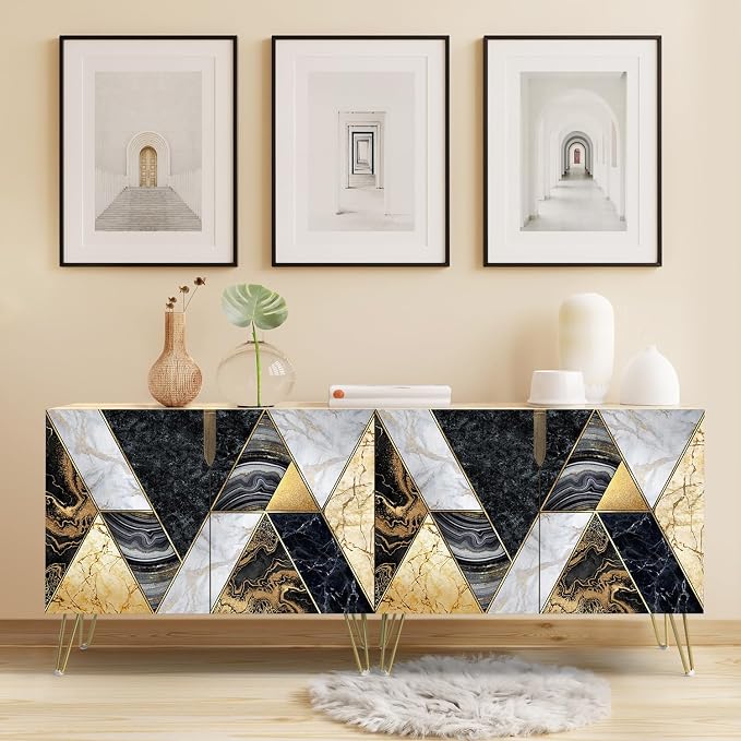 Geometric Gold Bronze Circle