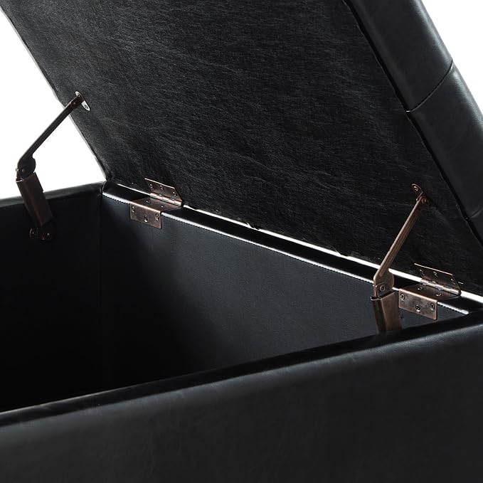 Black Pu+fax Leather
