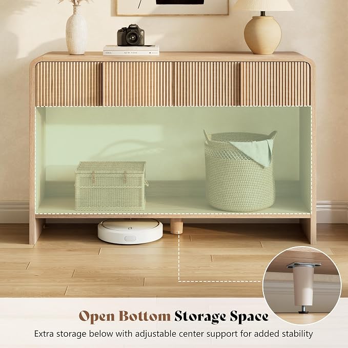 Natural Oak - Fluted Panel